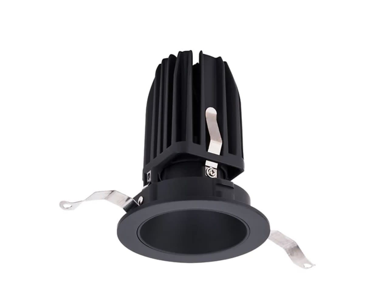 WAC Lighting 2-inch LED Round Recessed Light with black reflector finish, 2700K color temperature