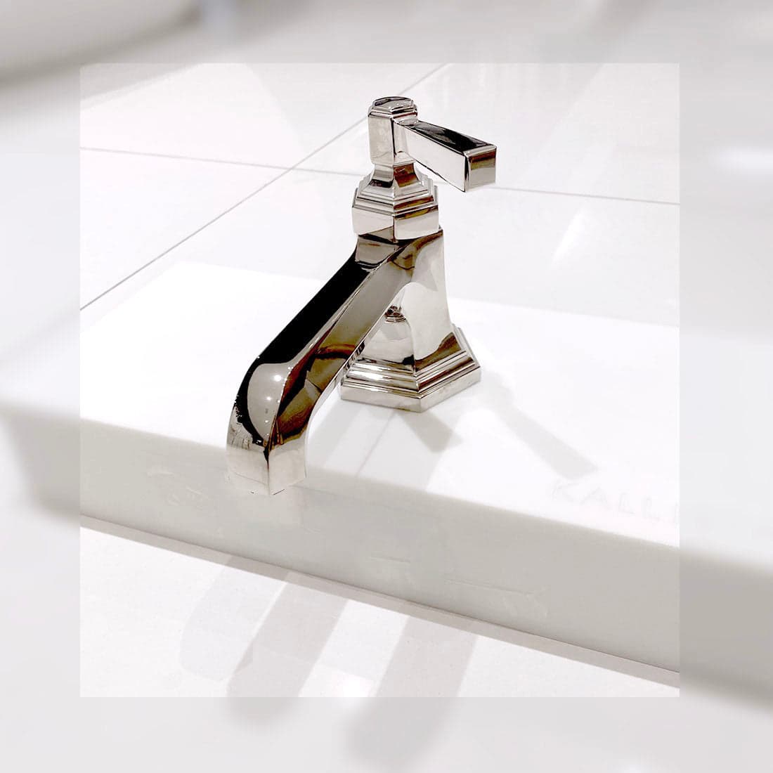 Kallista For Town Single Control Sink Faucet in Nickel Silver, solid brass, 5-3/8" height