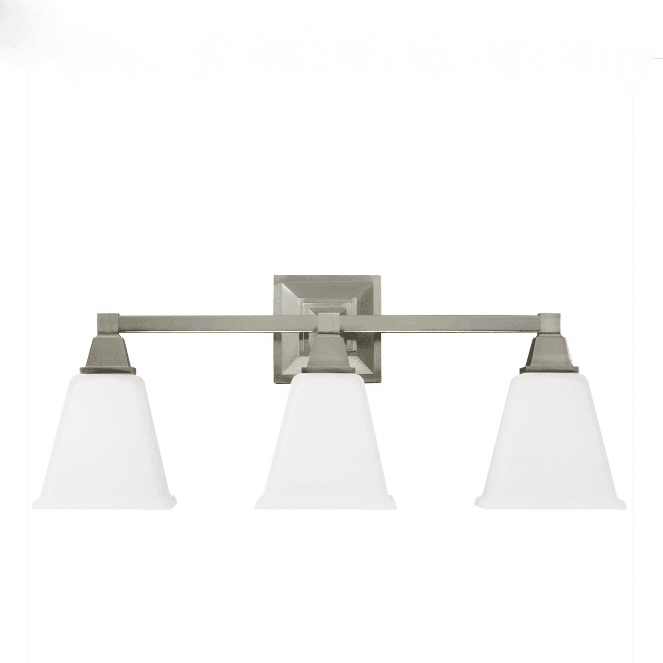 Sea Gull Lighting | Denhelm Collection Wall Light In Chrome Finish with White Glass