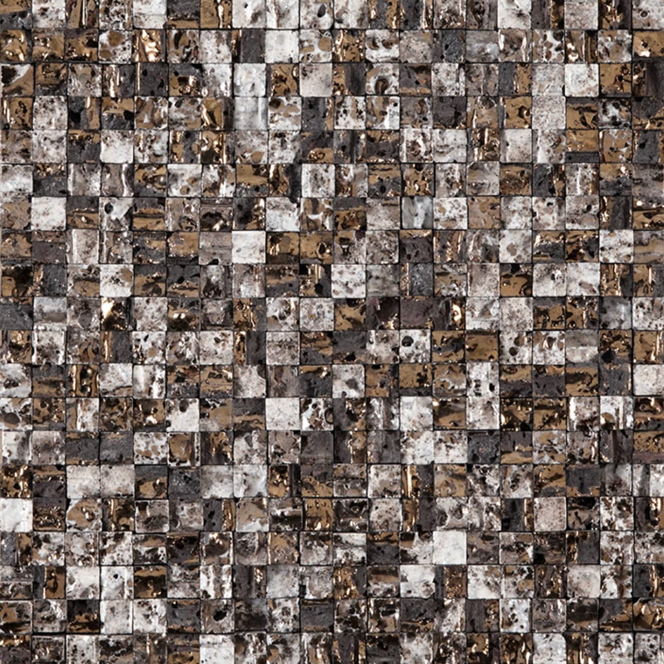 L'Antic Colonial by Porcelanosa | Elite Lava Stone Mix Gold White Wall Tile