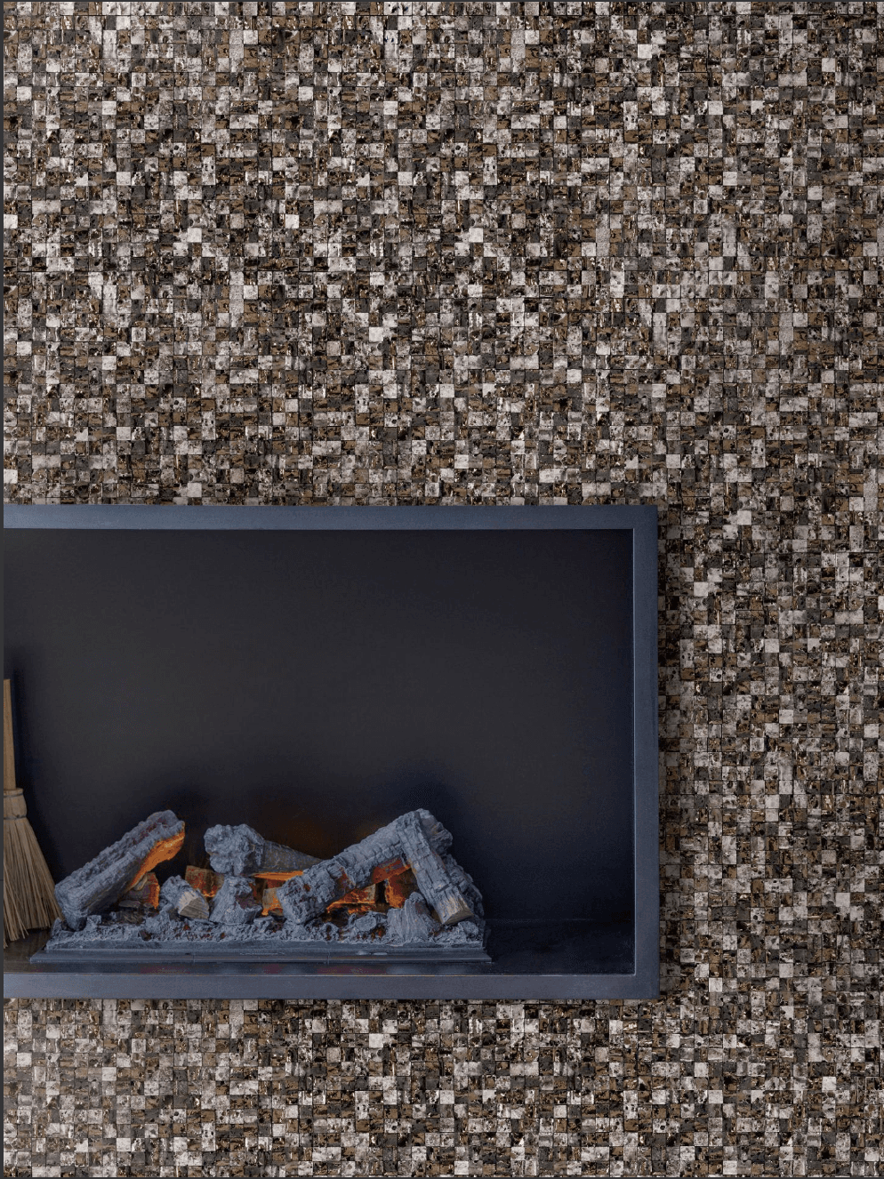 L'Antic Colonial by Porcelanosa | Elite Lava Stone Mix Gold White Wall Tile - alternate view