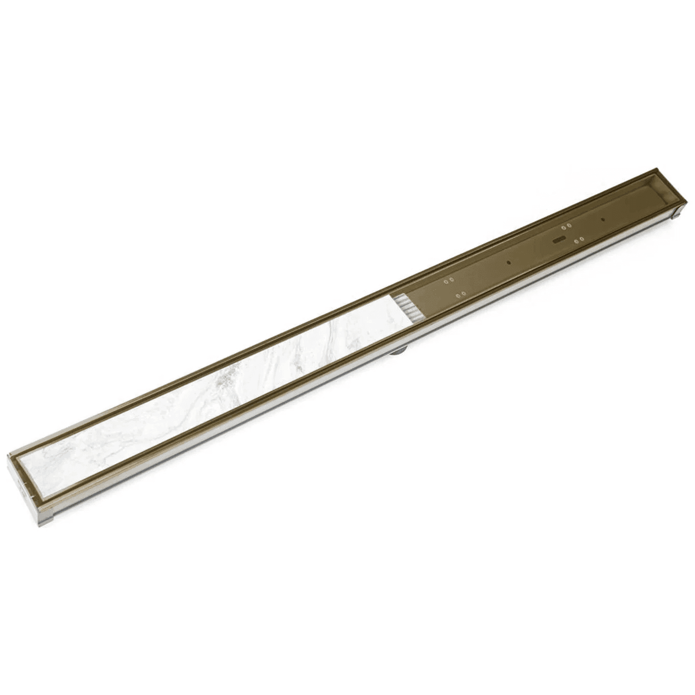 Infinity Drain | 60" Complete Kit for S-LTIF 65 in Satin Bronze