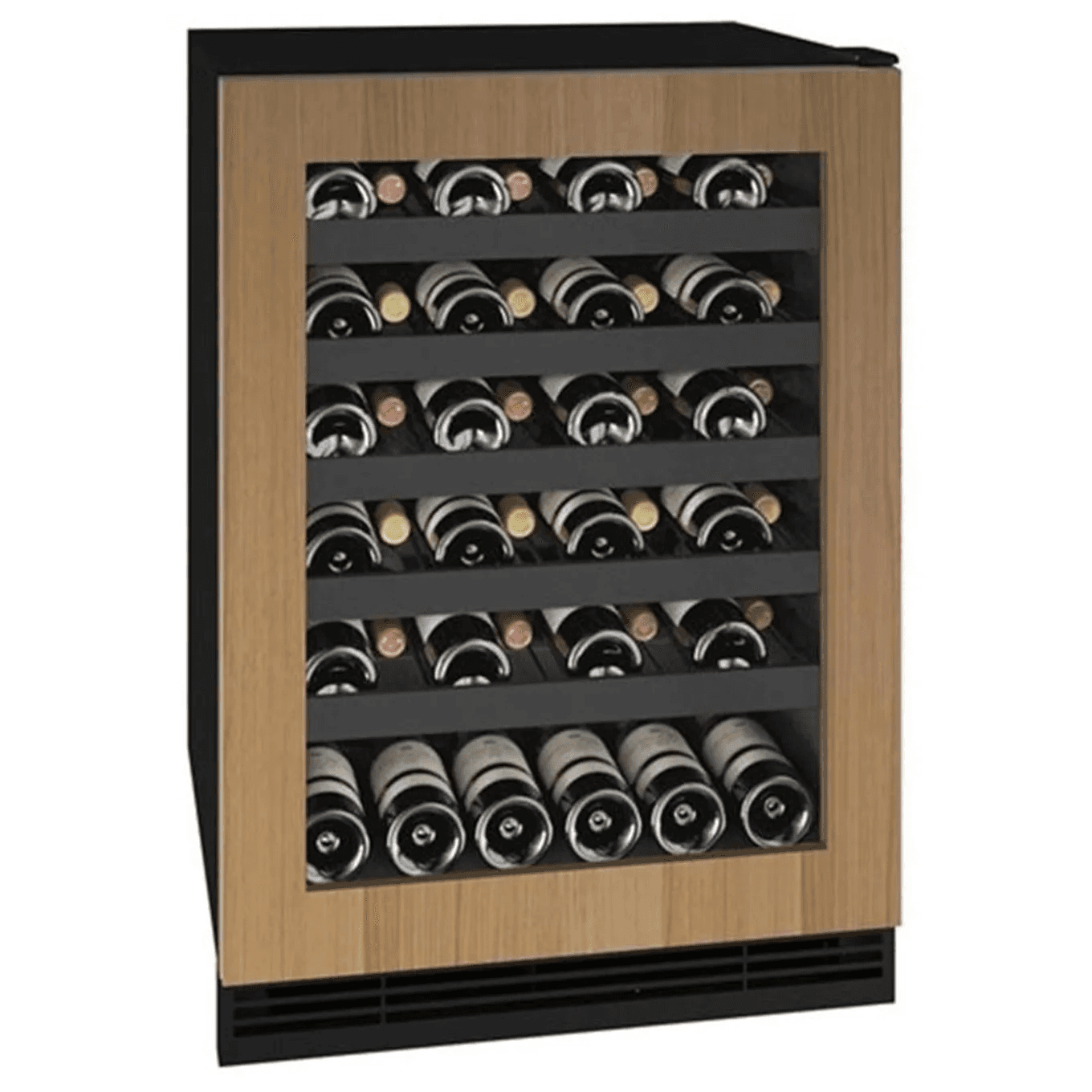 U-Line | 1 Class 24 Inch Wide 48 Bottle Capacity Panel Ready Built-In / Free Standing Wine Cooler with Low-E Glass Door and LED Lighting