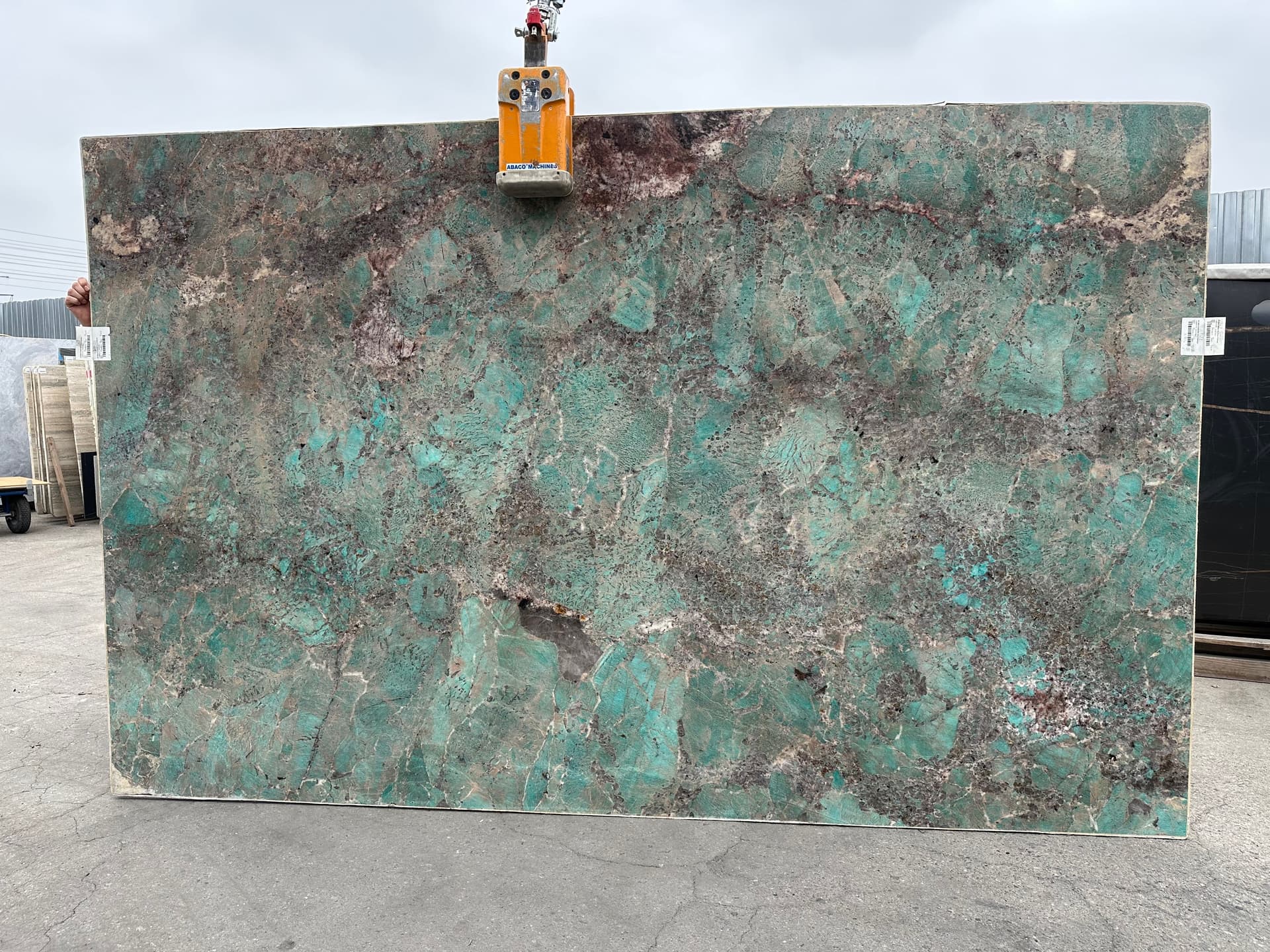 Walker Zanger | 3/4 Slab Amazonite Granite Extra Polished 128x81 - alternate view