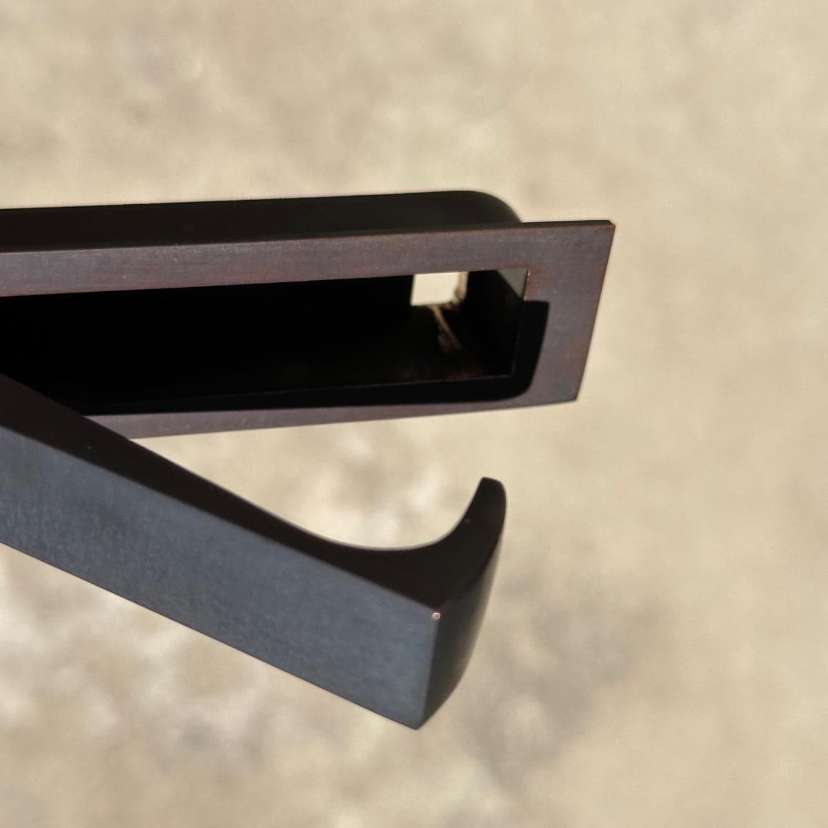 Designer Doorware | Heavy Duty Edge Pull in Oil Rubbed Bronze - alternate view