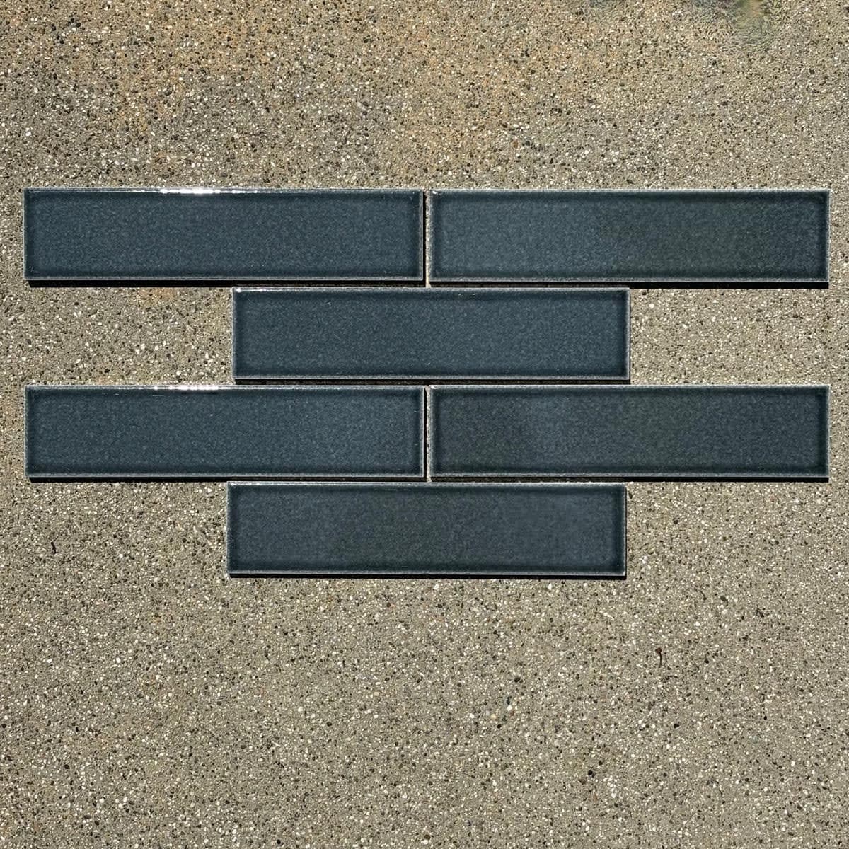 Zia Tile | 2x8 Ceramic Subway Tile in Ethereal Blue