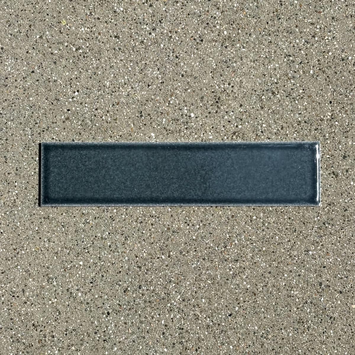 Zia Tile | 2x8 Ceramic Subway Tile in Ethereal Blue - alternate view
