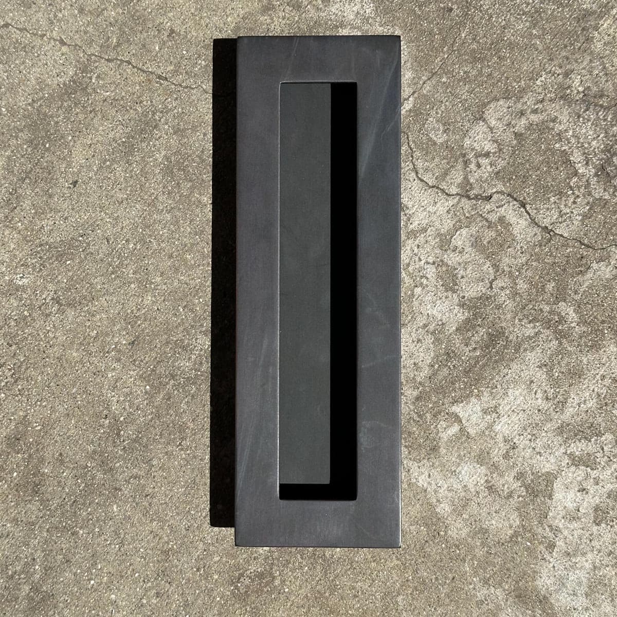 Designer Doorware Rectangle Flush Pull 200x65 in Oil Rubbed Bronze