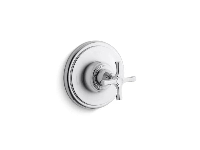 Kallista Bellis Thermostatic Valve Trim with cross handle in polished chrome