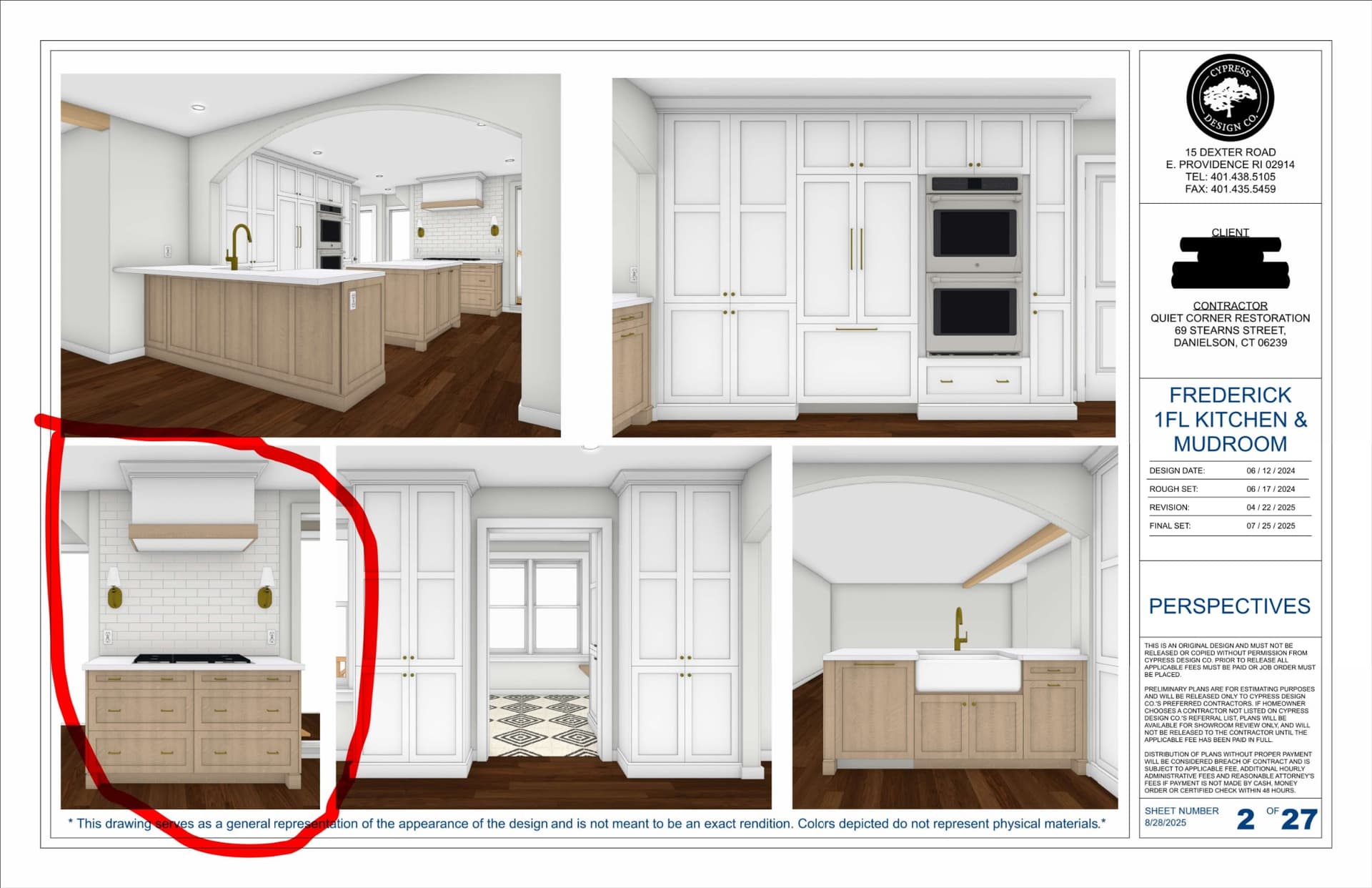 Two Cabico white oak lower cabinets with washed finish, 30" each, finished ends