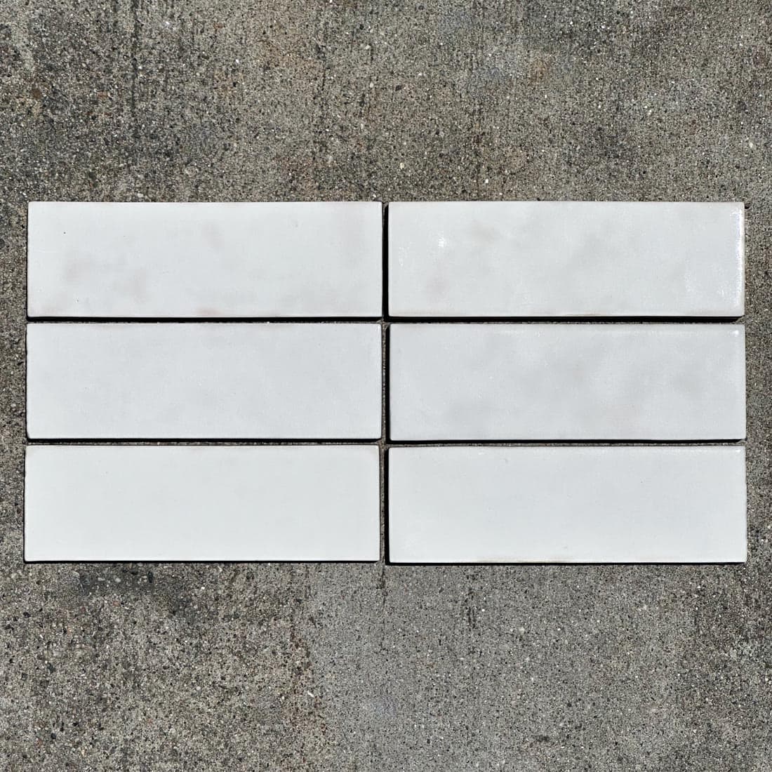 Wow Design Bejmat White Gloss 2x6 porcelain tiles with moorish zellige aesthetic