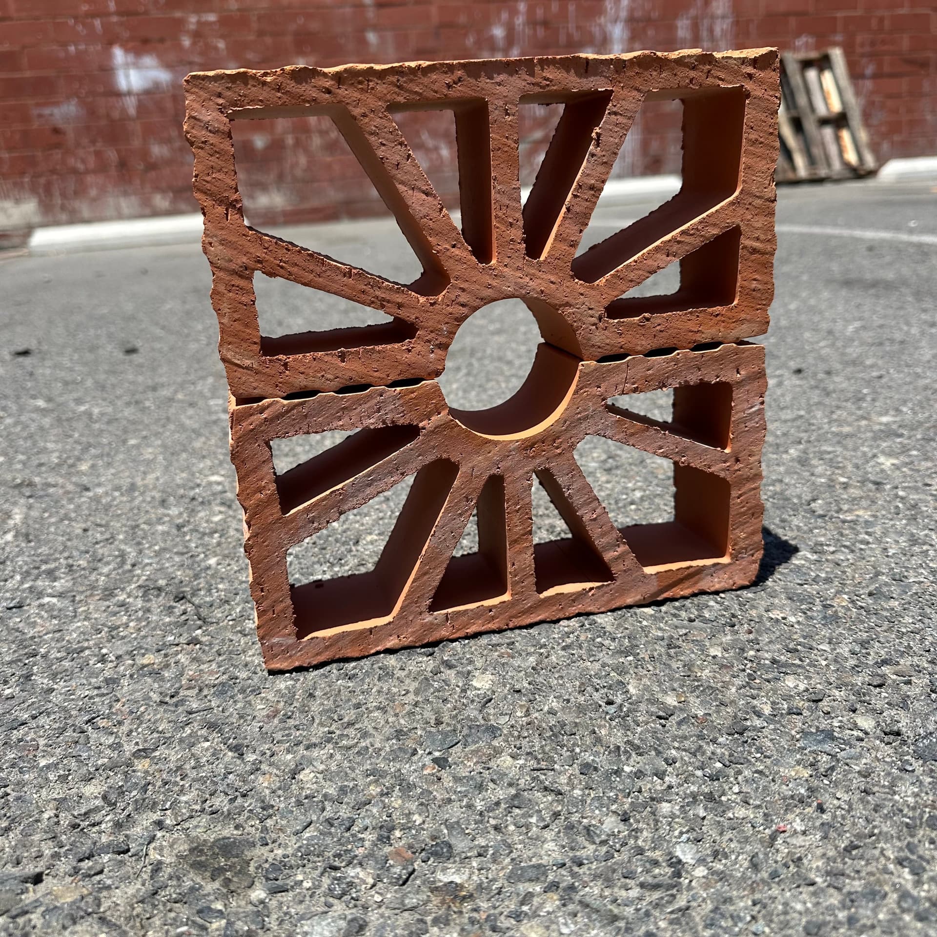 Riad Tile | Sun Breeze Block 9⅜"×4⅜"×2⅜" - alternate view