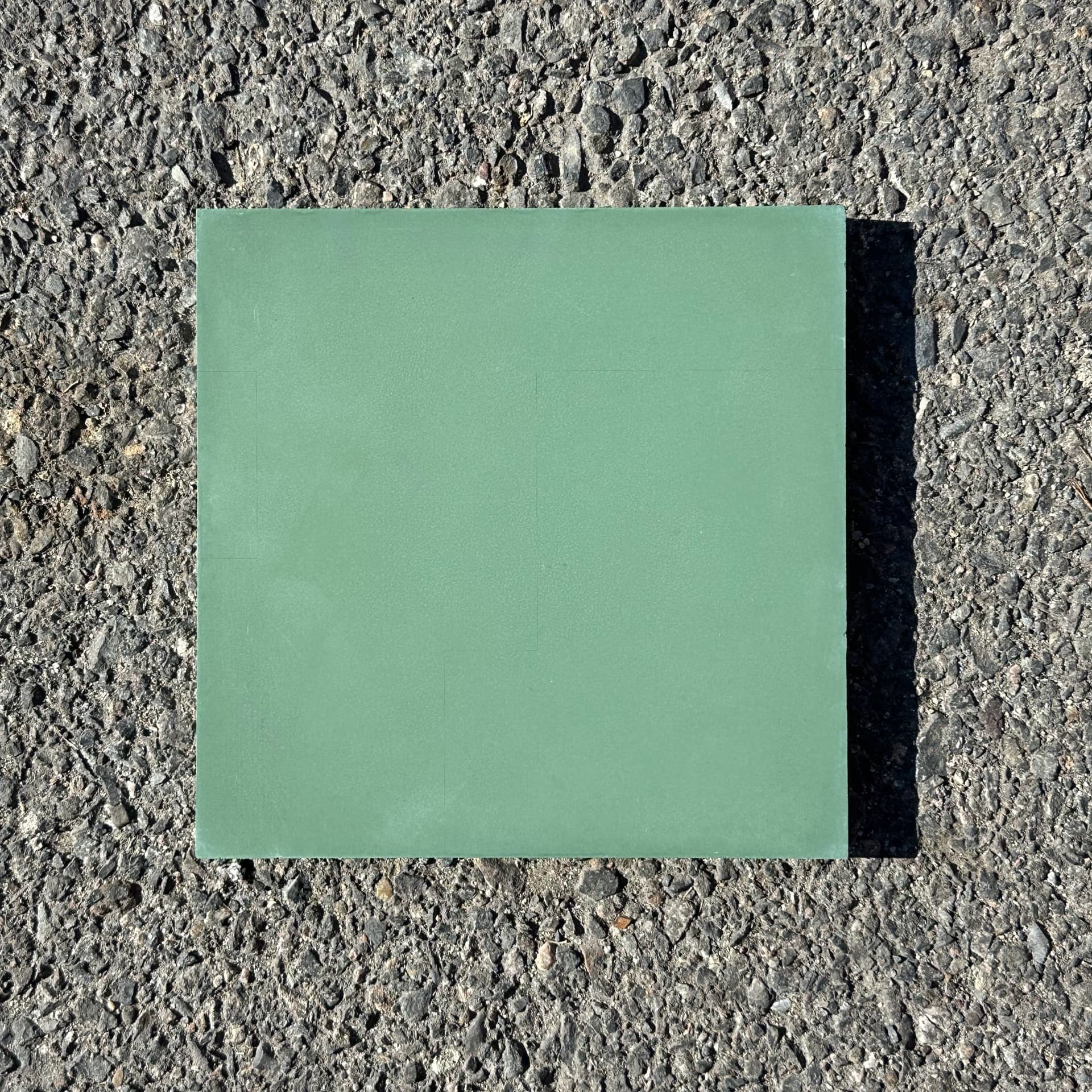 Clé Tile 8x8 Cement Tile in Leaf, unglazed matte finish