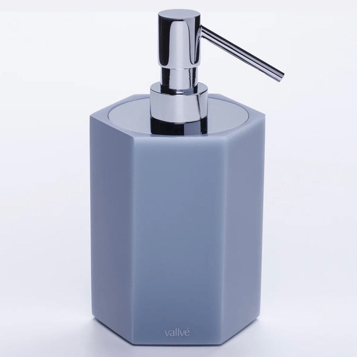 Vallvé Hexa Soap Dispenser in light sky blue resin