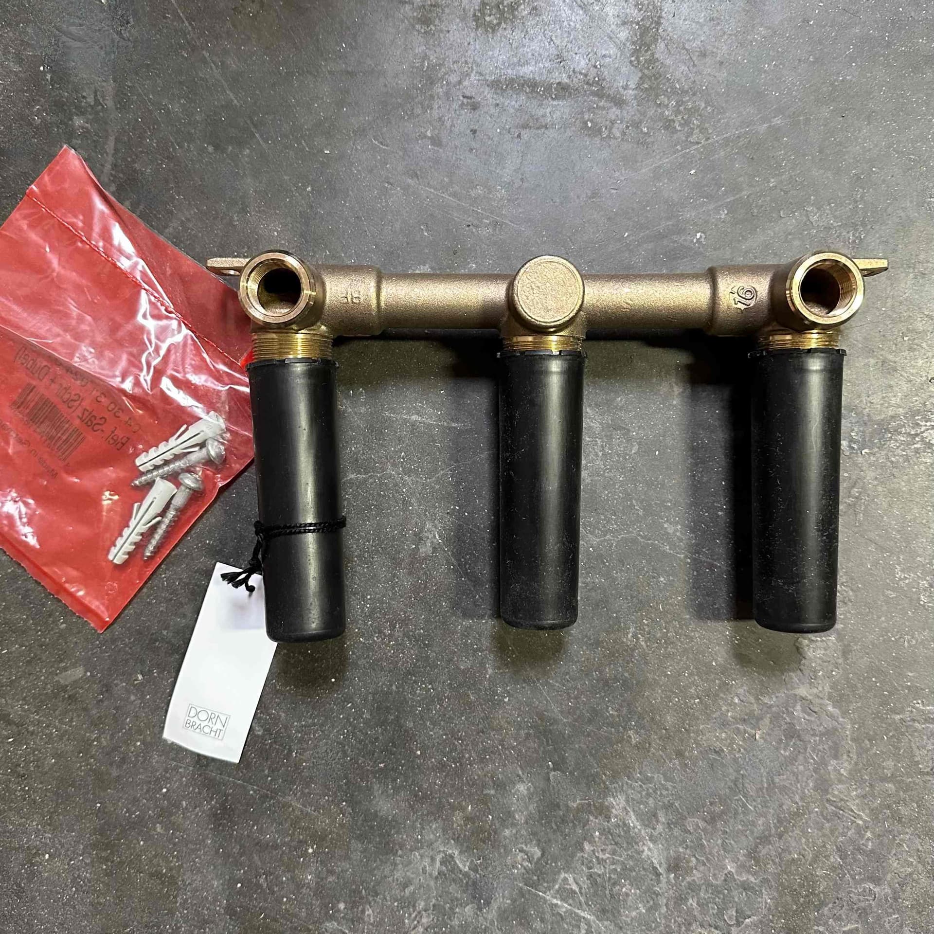 Dornbracht 35707970-90001 wall mount rough faucet with 2 levers and 1/2" connections