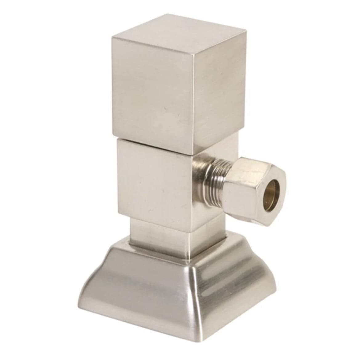 Mountain Plumbing Square Handle Angle Valve in Polished Chrome