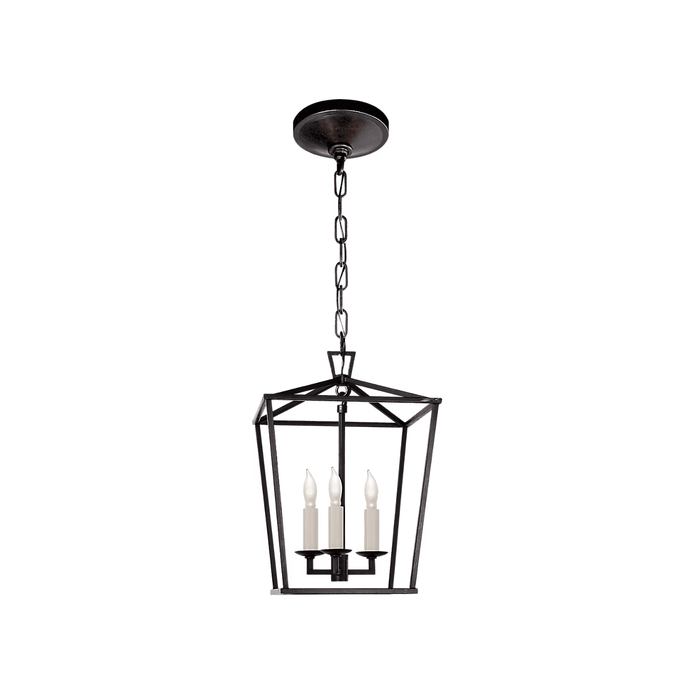 Visual Comfort & Co. | Darlana Mini Lantern in Aged Iron