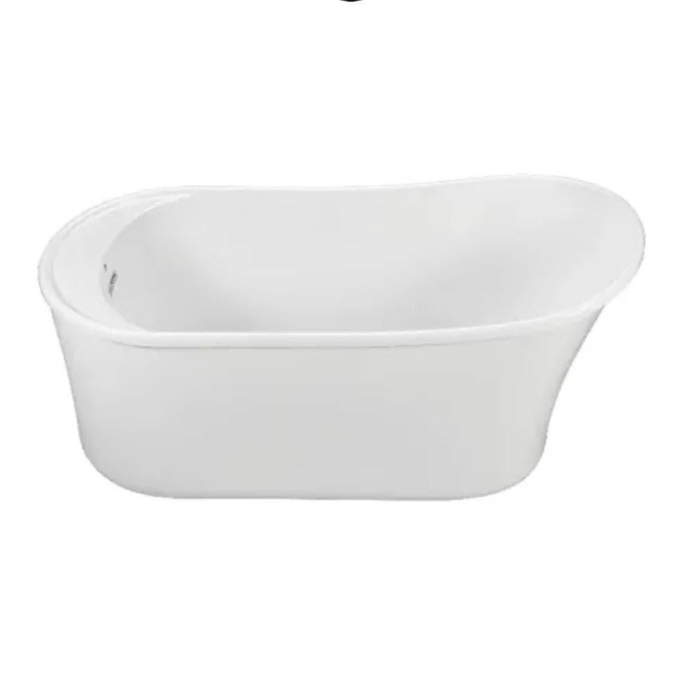 MTI Baths Eryn 60" Free Standing Acrylic Air Massage Tub in white