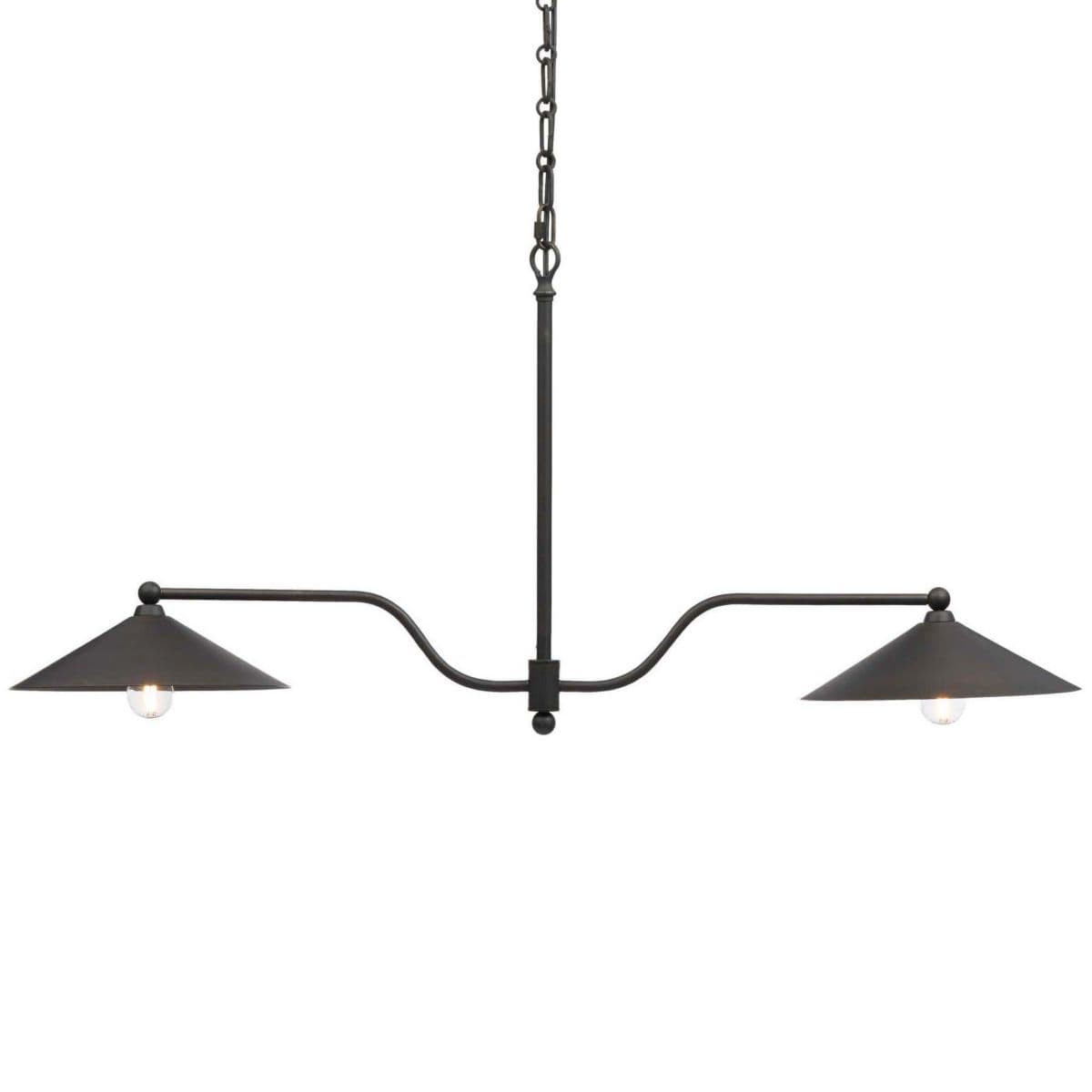 Four Hands Amber Lewis x Four Hands Brecken Linear Suspension by Four H — Dark Bronze