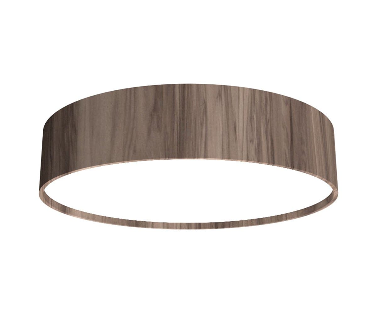 Accord Lighting | Cylindrical Flushmount — American Walnut, 14 in, Integrated LED
