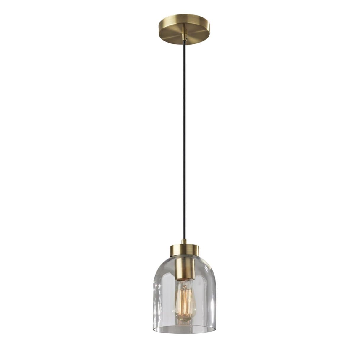 Adesso | Bristol Mini Pendant — Antique Brass