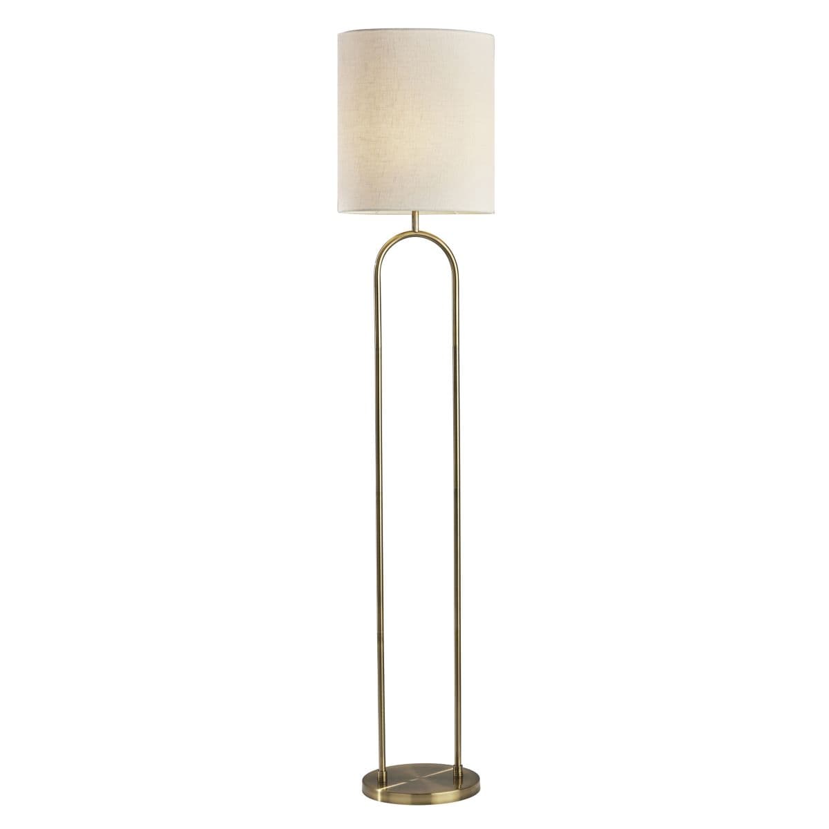 Adesso Joey Floor Lamp — Antique Brass