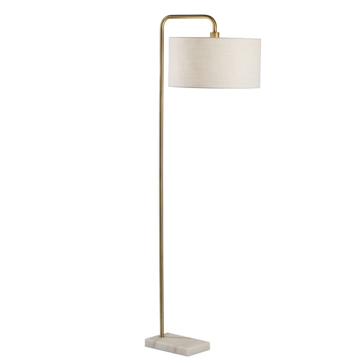Adesso Justine Floor Lamp — Antique Brass