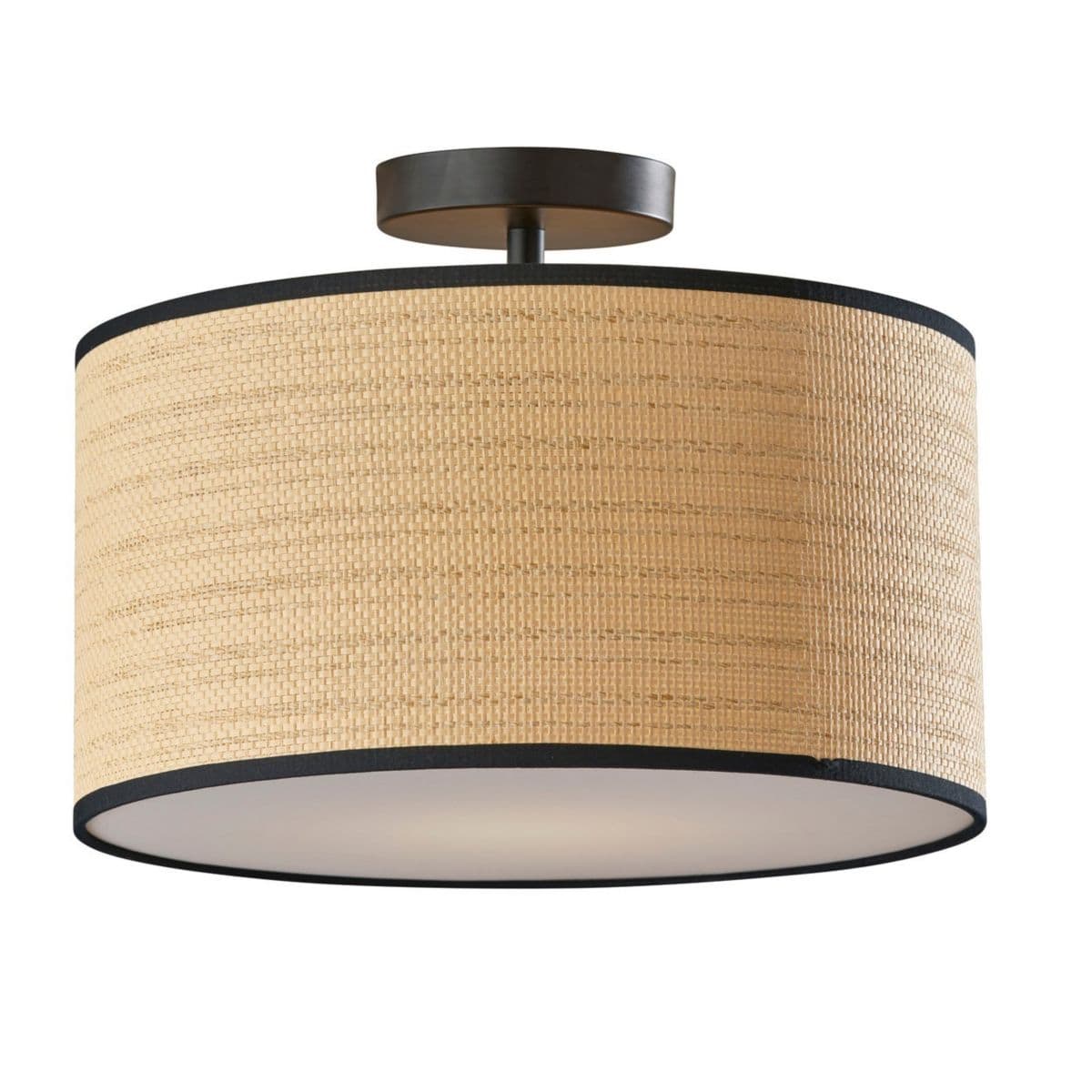 Adesso | Harvest Semi-Flushmount — Black