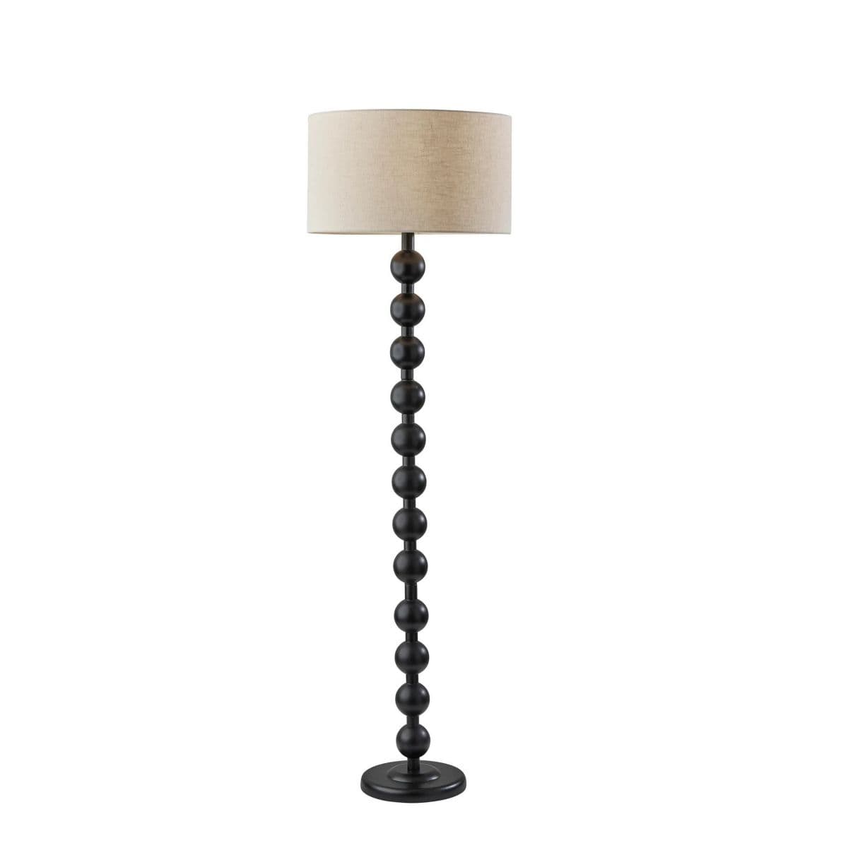 Adesso Orchard Floor Lamp — Black Wood