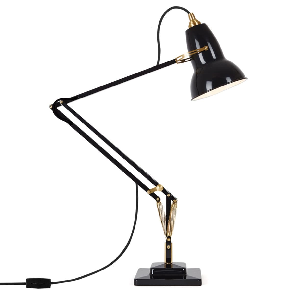 Anglepoise | Original 1227 Brass Desk Lamp — Jet Black