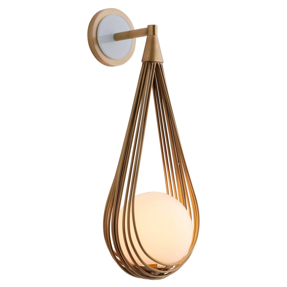 Arteriors | Ova Wall Sconce — Antique Brass