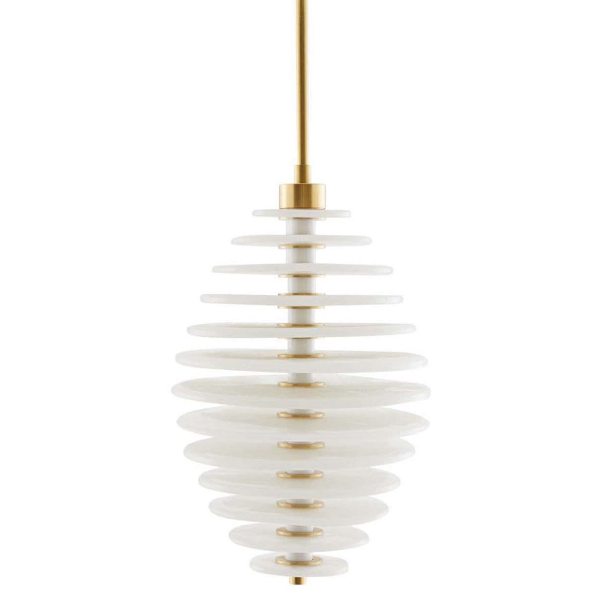 Arteriors | Penelope LED Pendant — Antique Brass