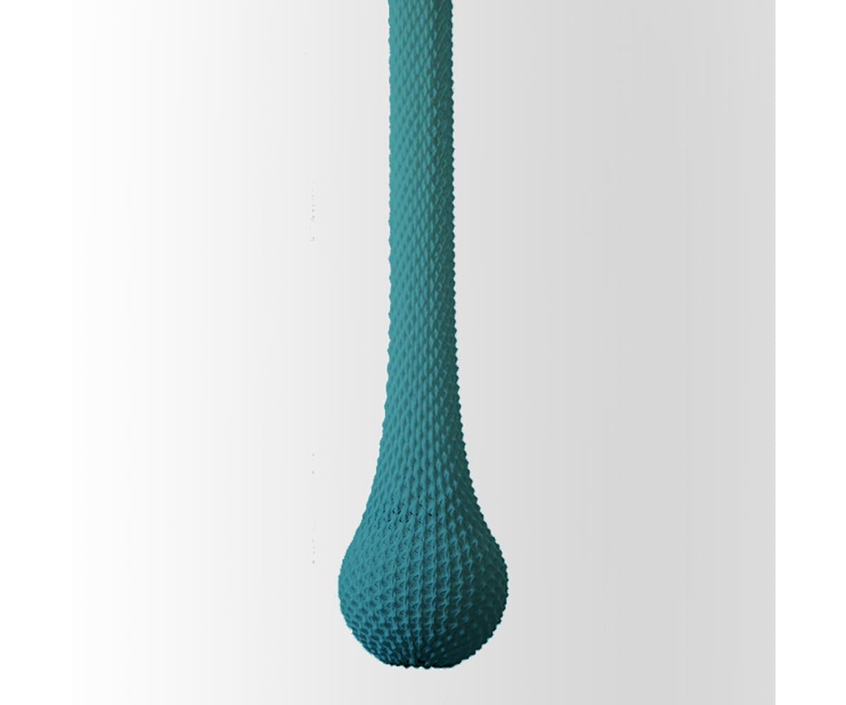 Ariel Zuckerman | Knitted Dropped Pendant — Turquoise, Medium, 4 Ft.