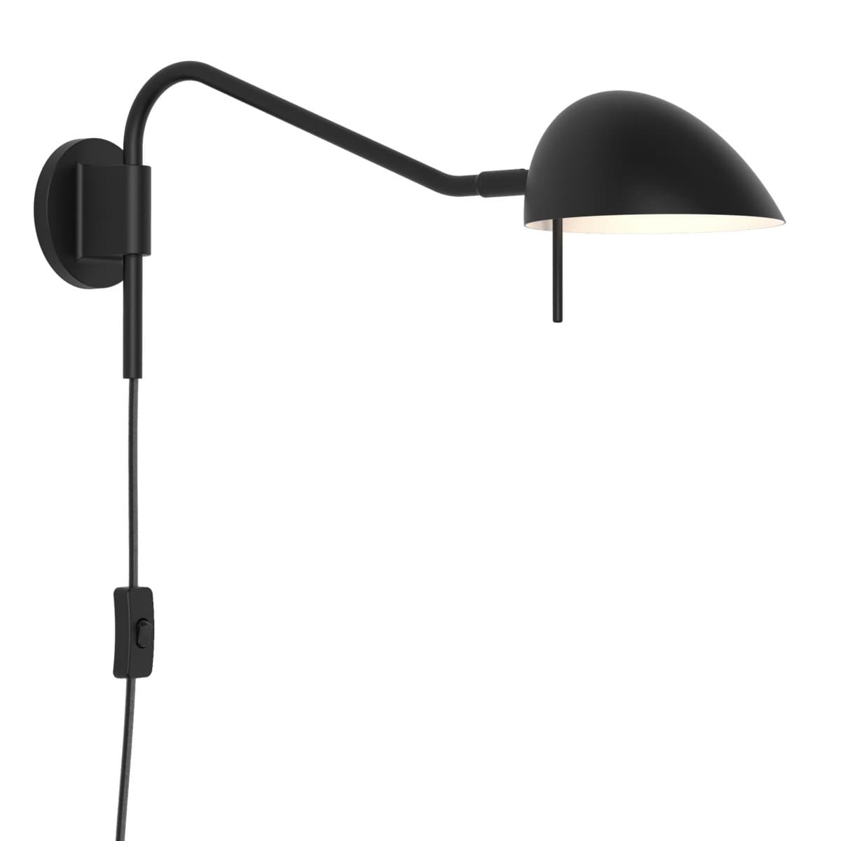 Astro Lighting | Serge Plug-in Swingarm Reading Light — Matte Black