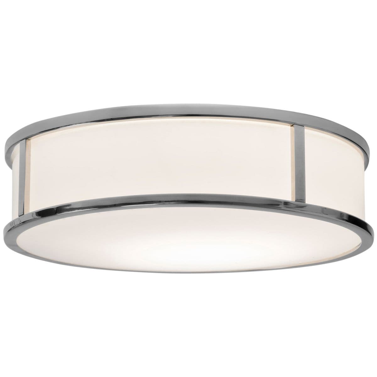 Astro Lighting Mashiko Round Flushmount — Polished Chrome, 12 in, Led Bulb