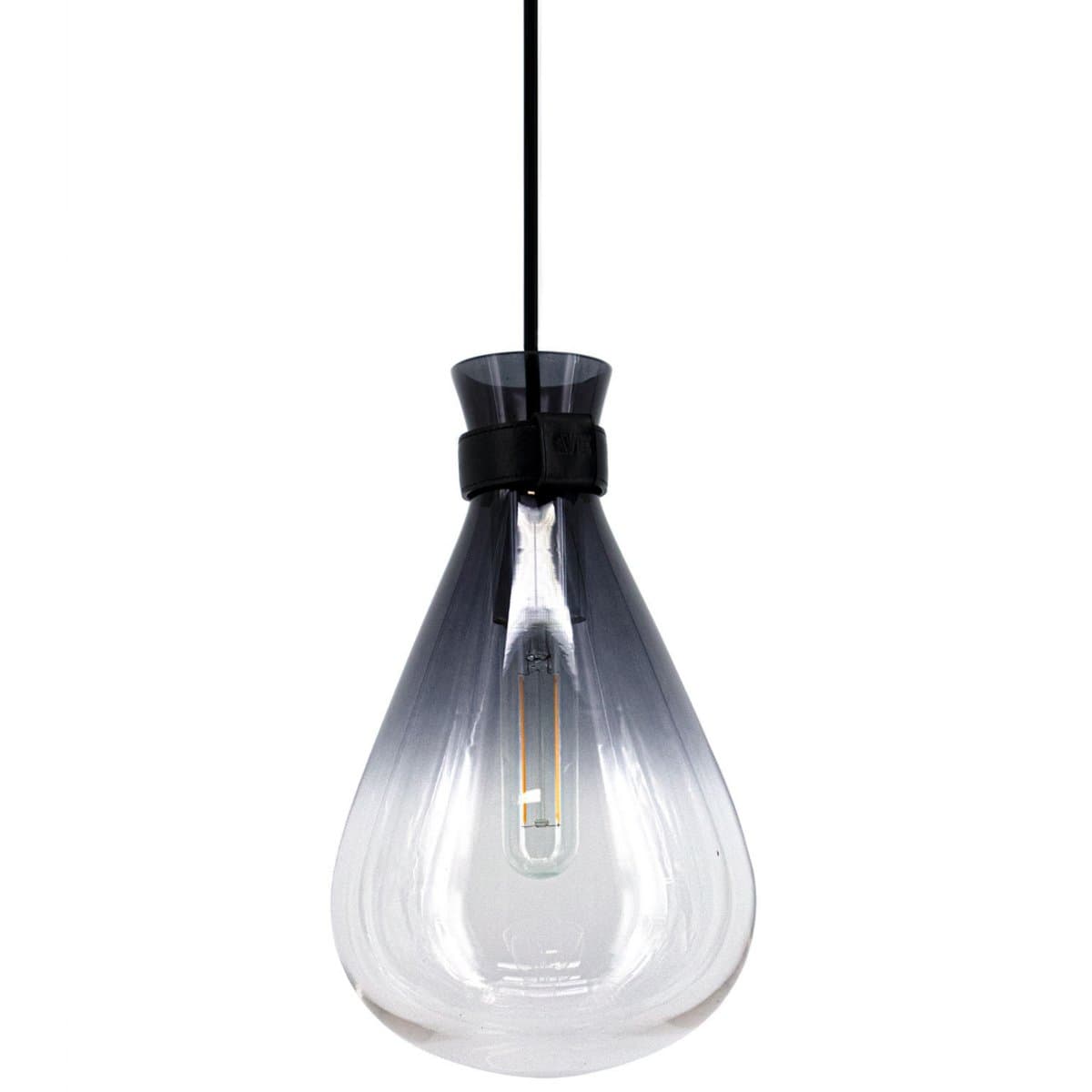 Avenue Lighting | Del Mar Mini Pendant — Smoke / Clear, Small