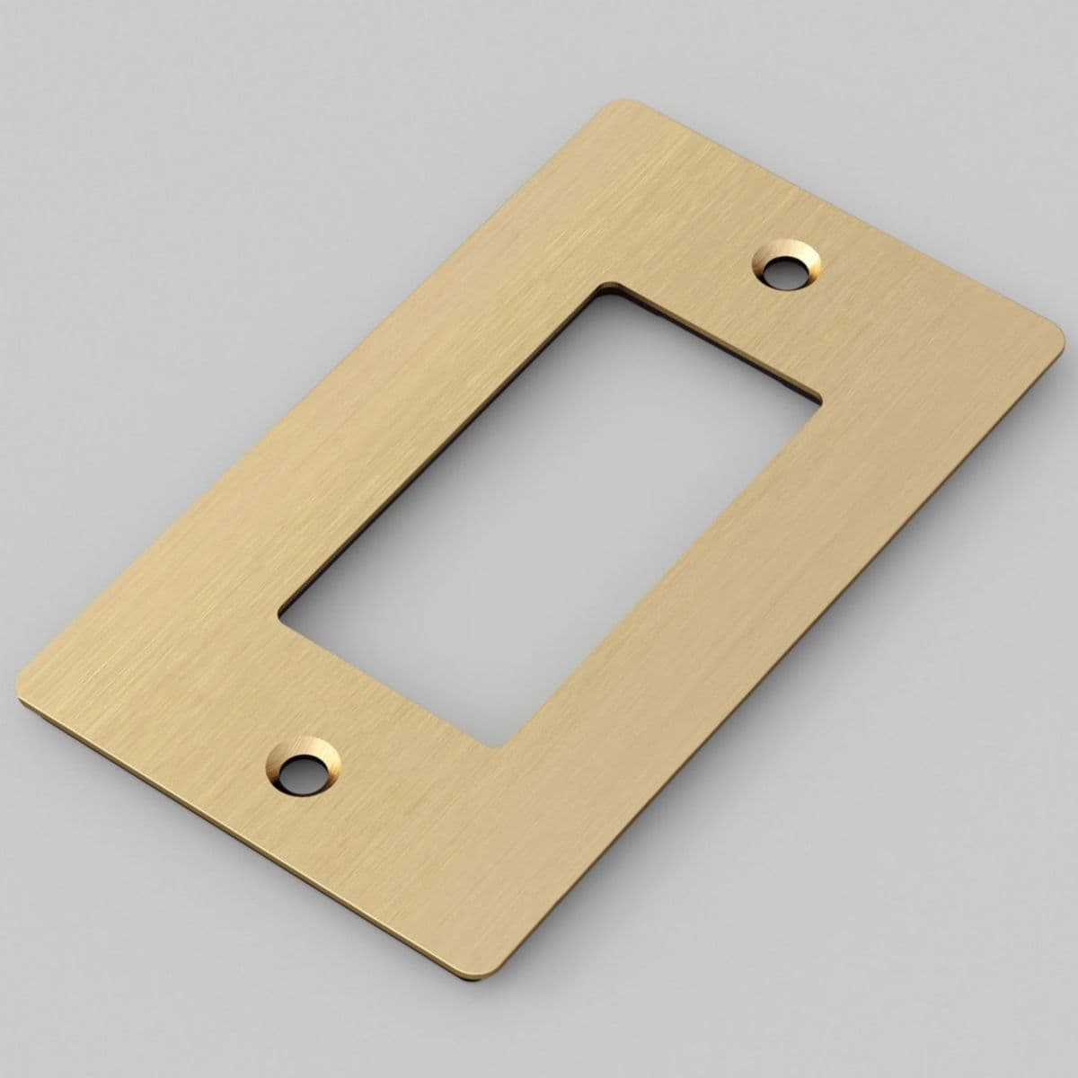 Buster + Punch | Wall Plate — Brass, 1-Gang, without Logo