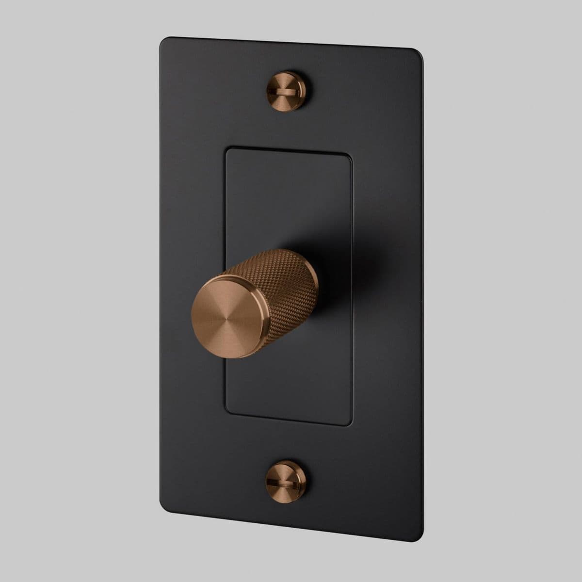 Buster + Punch | Toggle Switch — Black with Warm Sunset, 1-Gang, Without Logo, Cross