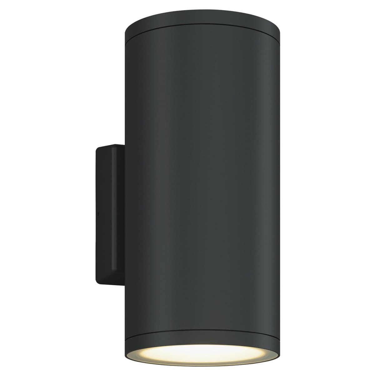 Bruck Lighting | Outdoor Cylinder LED Wall Sconce — Anthracite, 6 Inch, Up and Downlight