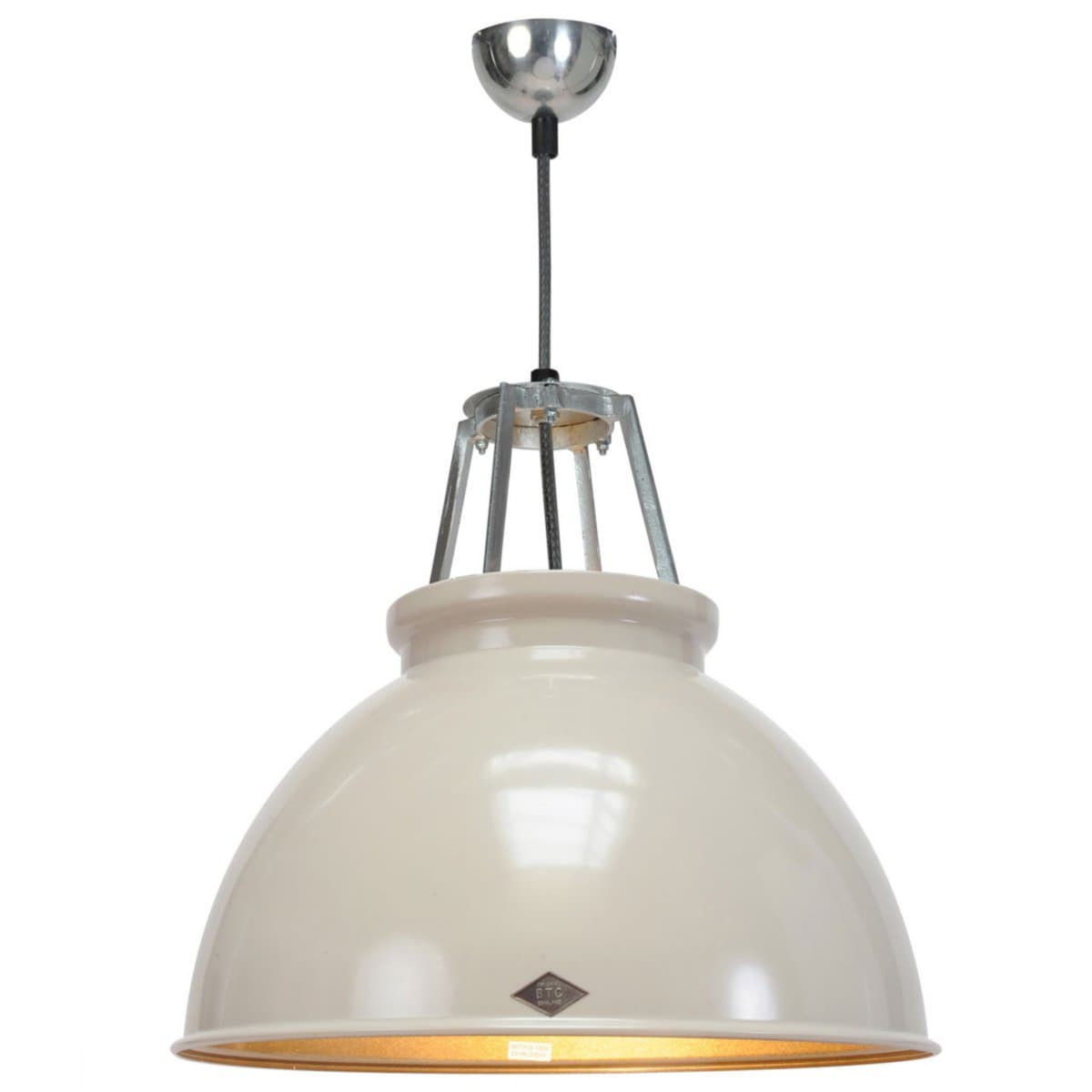 Original BTC | Titan 3 Pendant — Putty Grey with Bronze Interior