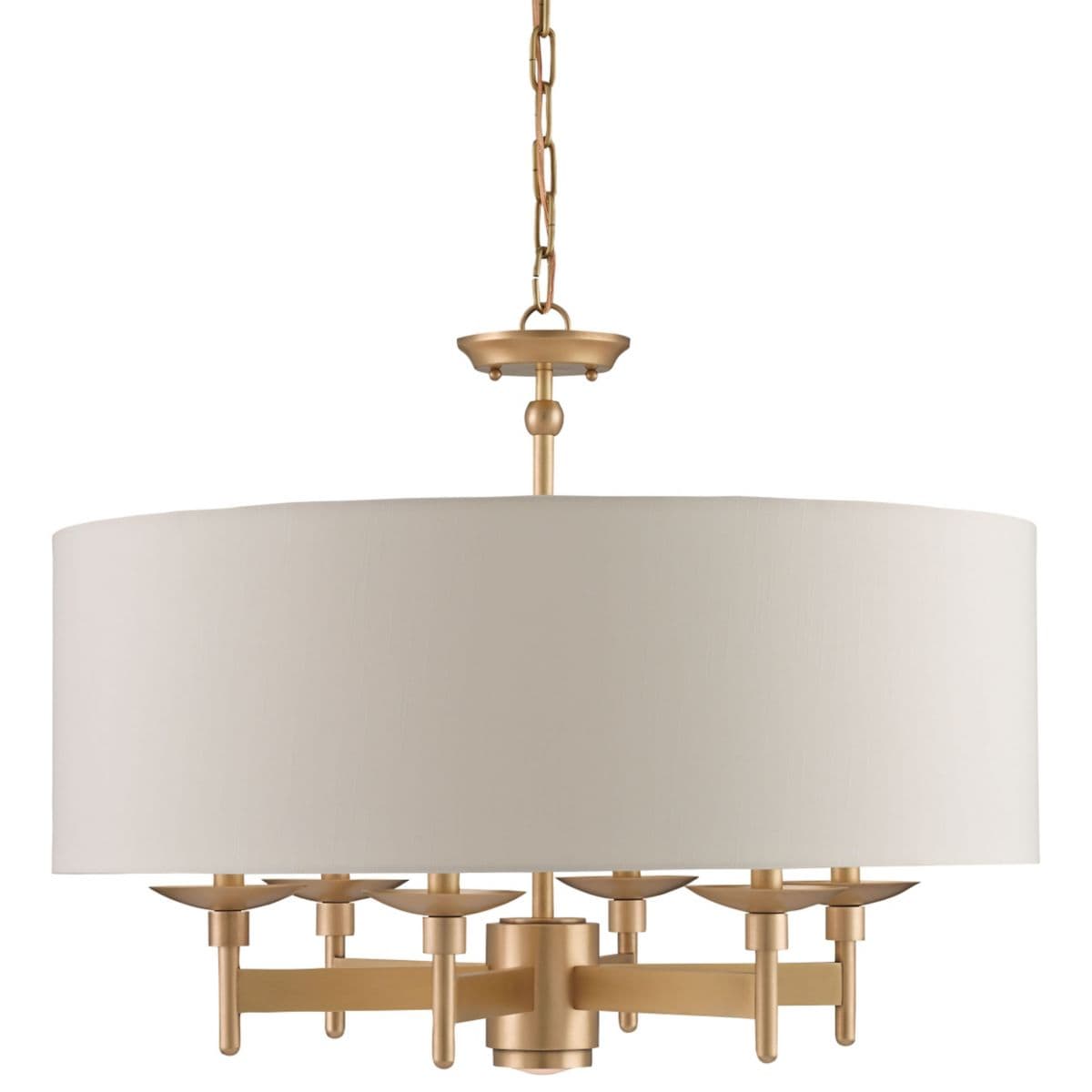 Currey & Company | Bering Chandelier — Antique Brass