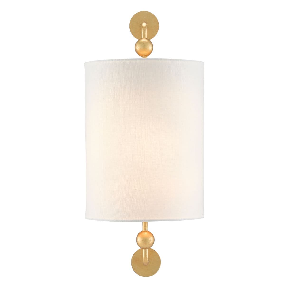 Currey & Company | Tavey Wall Sconce — Contemporary Gold Leaf