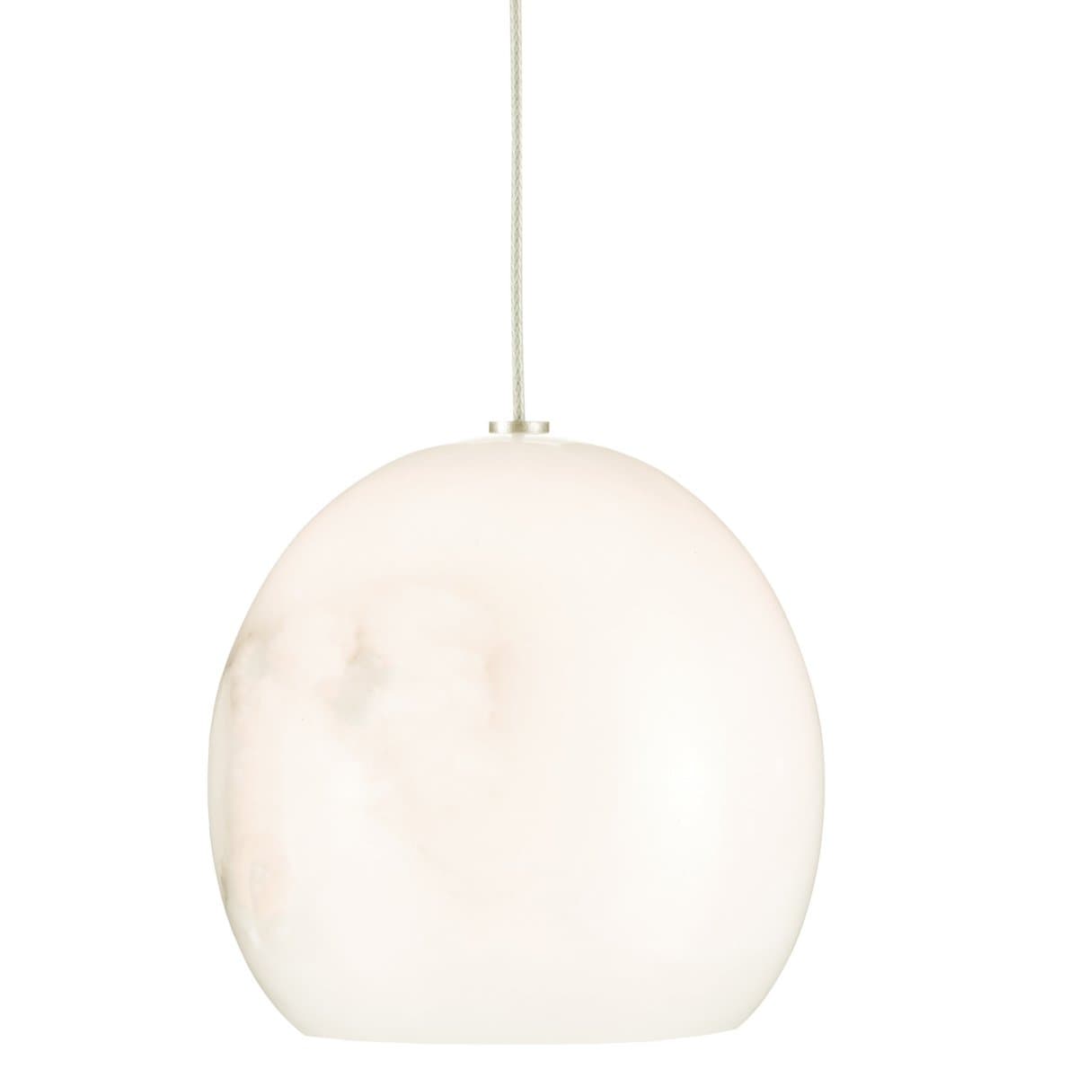 Currey & Company | Lazio Mini Pendant — Natural Painted Silver