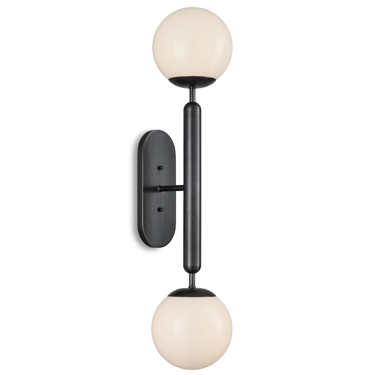 Currey & Company | Barbican 2 Light Wall Sconce — Oil Rubbed Bronze