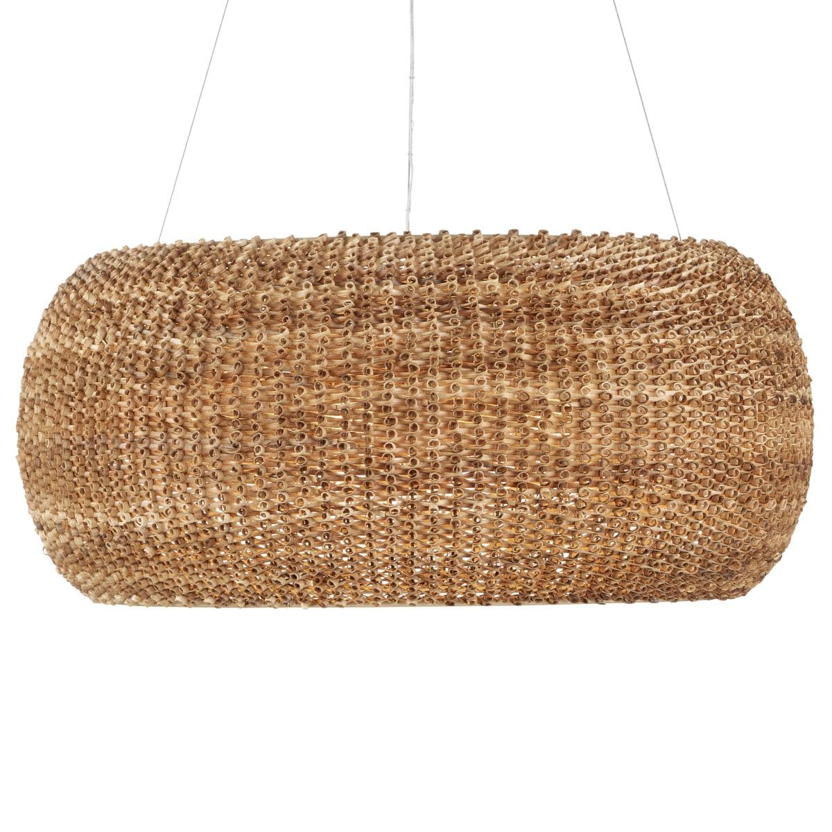 Currey & Company | Boucle Chandelier — Natural and Beige