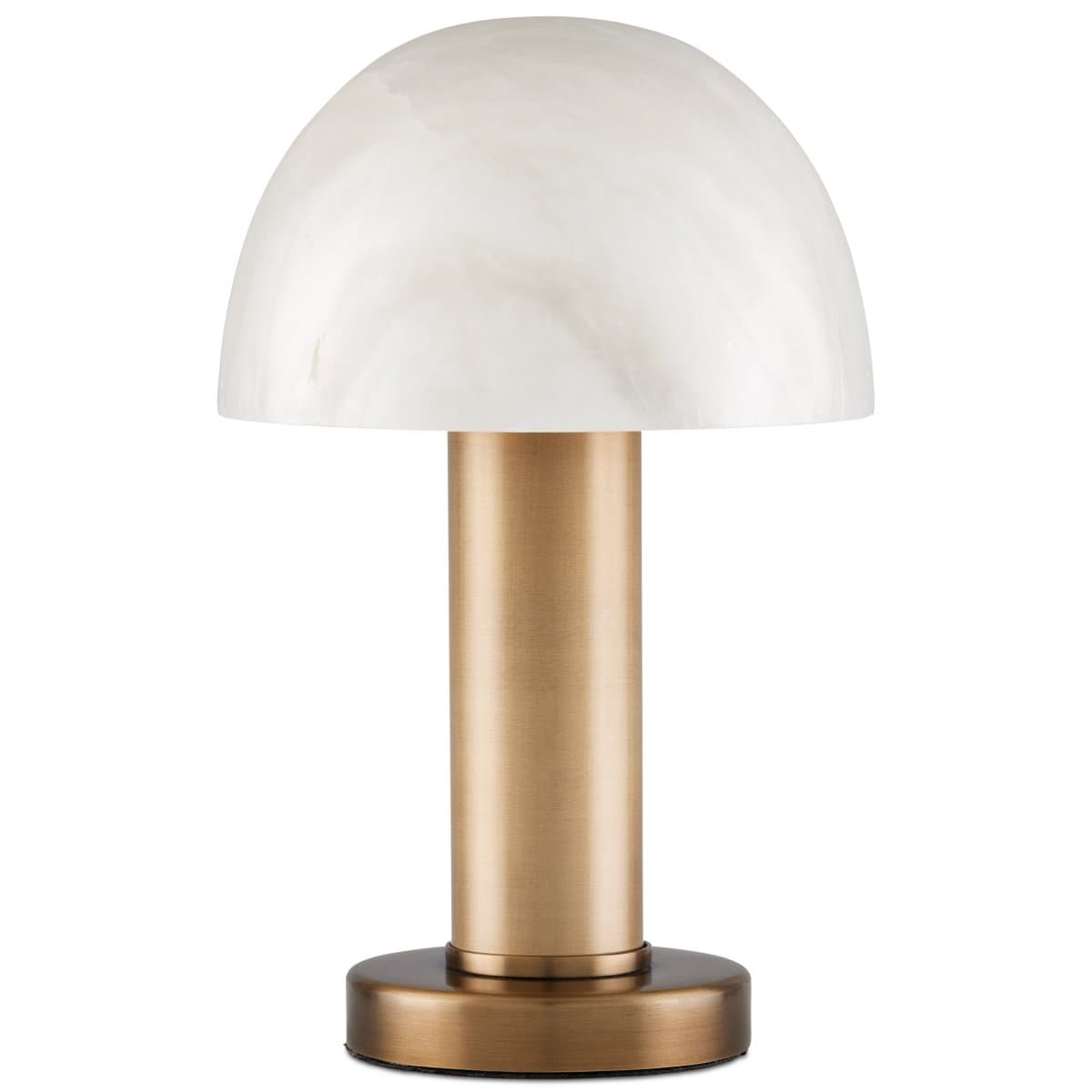 Currey & Company | La Gravite Mini Table Lamp — Natural with Brass