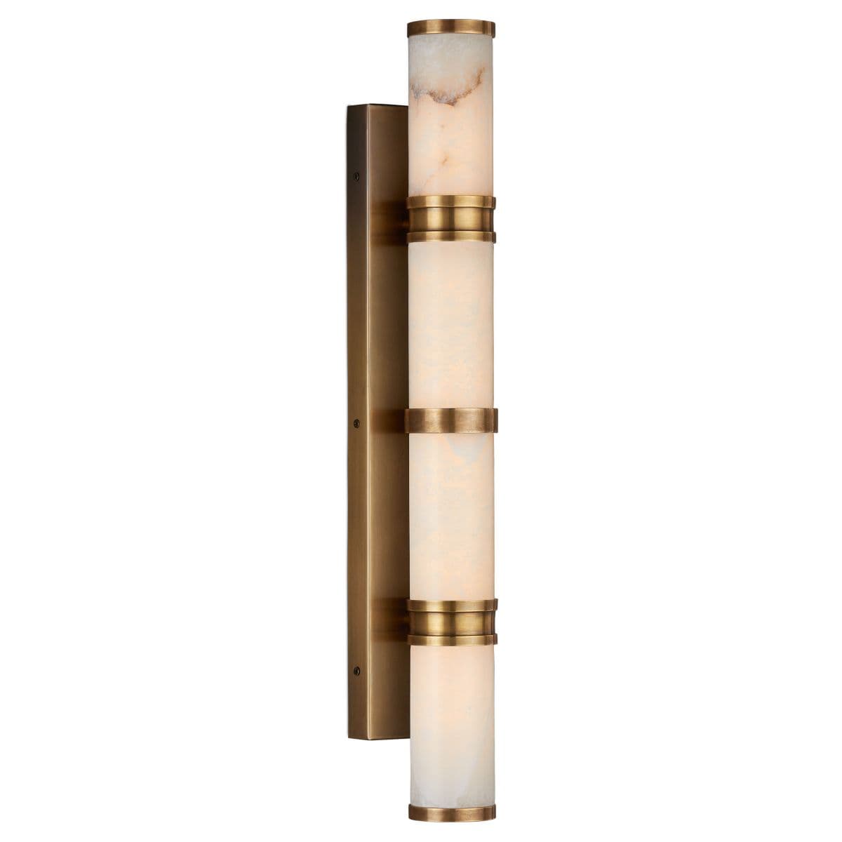 Currey & Company Brenham Led Wall Sconce — Vintage Brass, 28.5 Inch