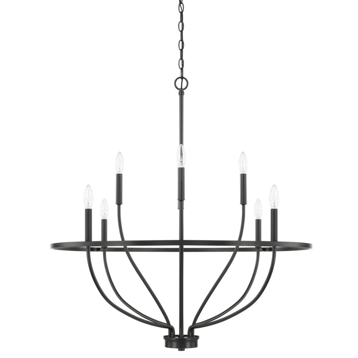 Capital Lighting | Greyson 2 Tier Chandelier — Matte Black, 8