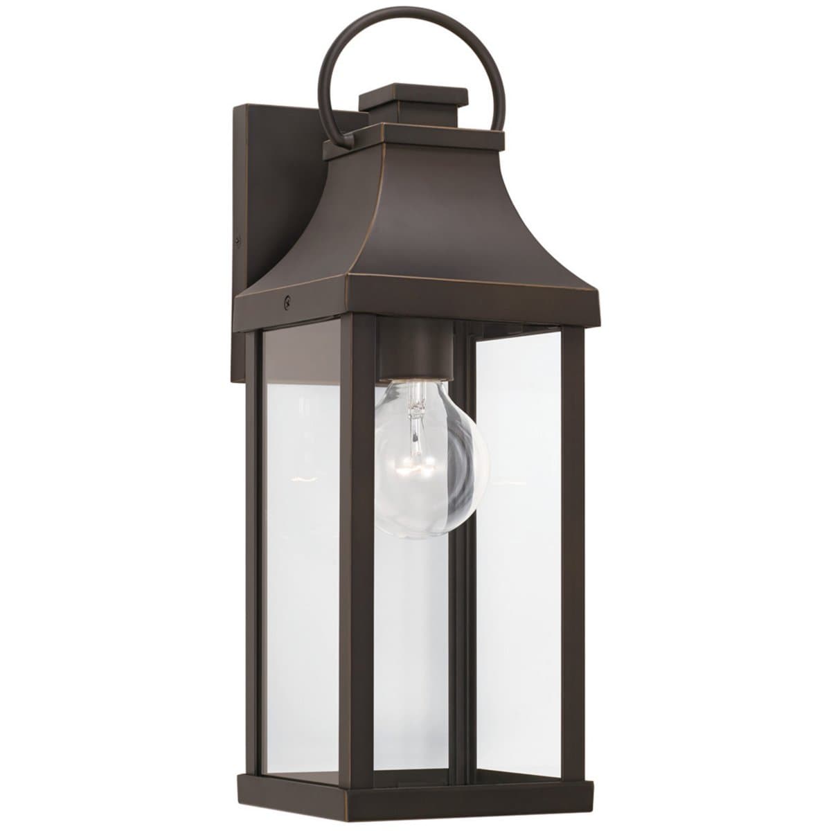 Capital Lighting | Bradford Outdoor Single Wall Sconce — Oiled Bronze, Incandescent