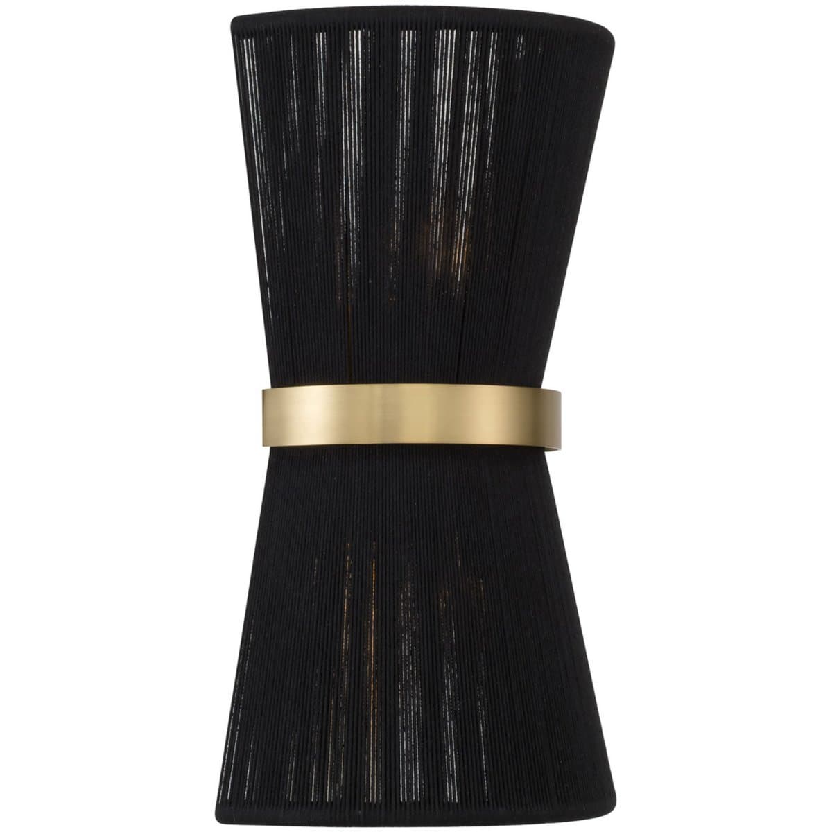 Capital Lighting | Cecilia Wall Sconce — Bleached Natural Rope and Patinaed Brass - alternate view